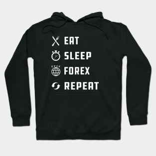 Forex Trader - Eat Sleep Forex Repeat Hoodie